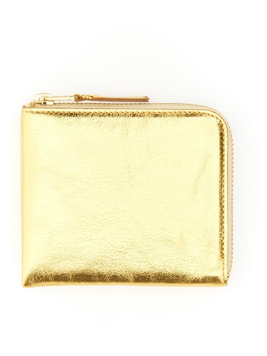 COMME DES GARCONS WALLET PORTAFOGLIO IN PELLE CON ZIP Enormi sconti