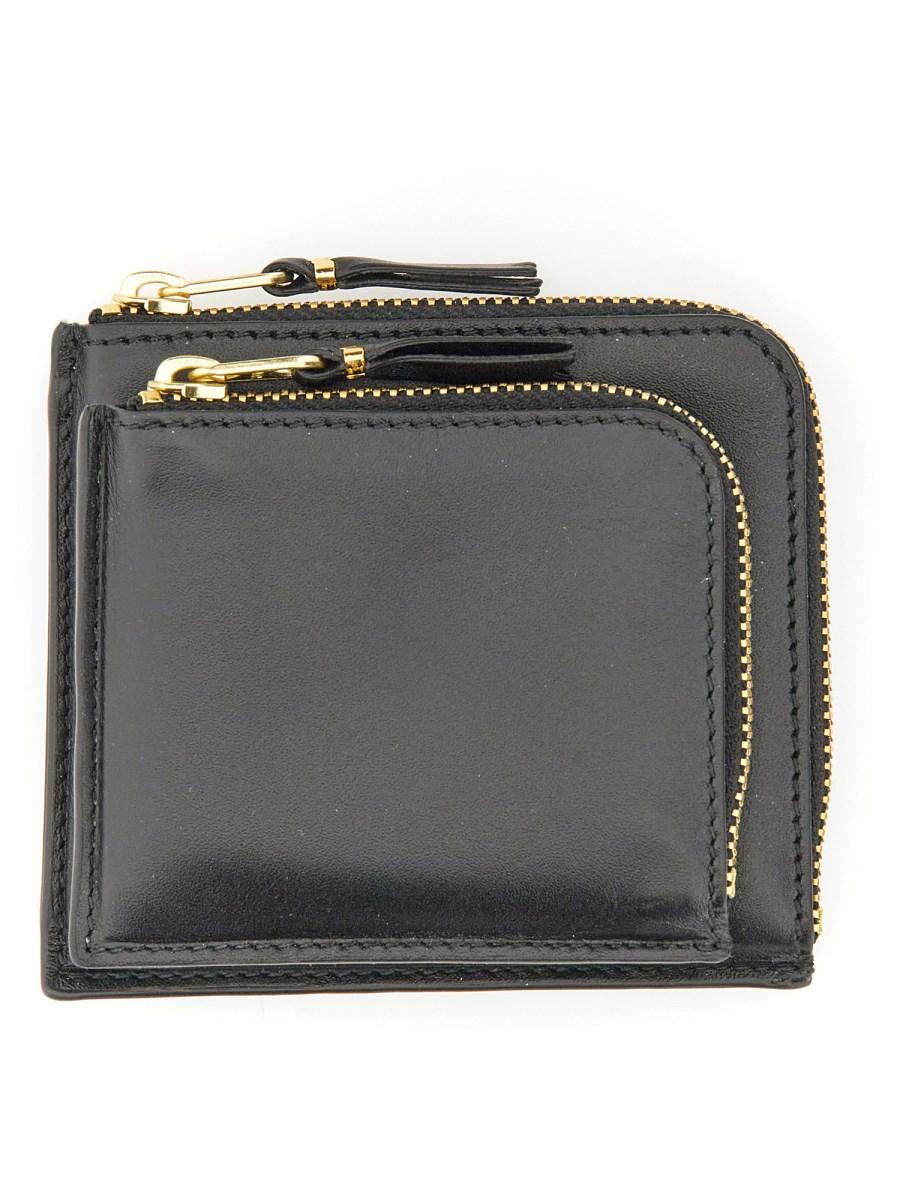 COMME DES GARCONS WALLET PORTAFOGLIO IN PELLE CON ZIP 50% di sconto con spedizione gratuita