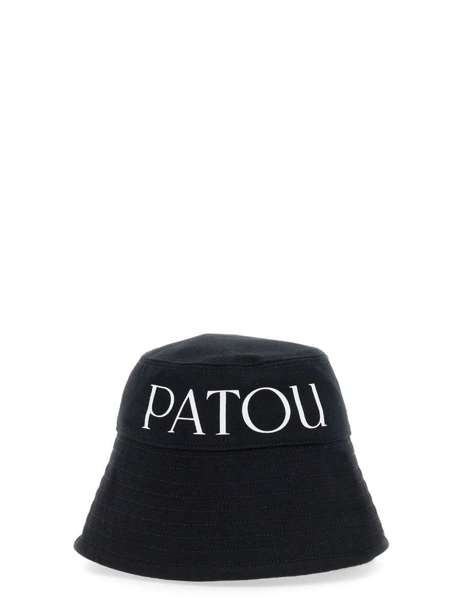 PATOU CAPPELLO BUCKET IN COTONE BIOLOGICO CON STAMPA LOGO Nuovo