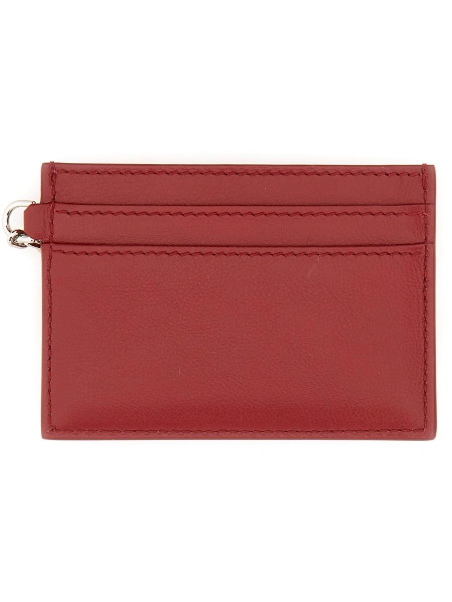 ALEXANDER McQUEEN PORTACARTE SLING IN PELLE Pezzi Unici