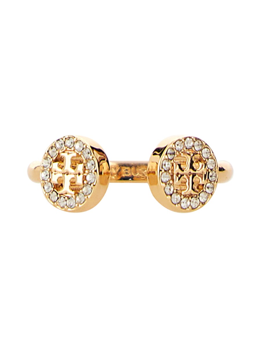 TORY BURCH ANELLO APERTO "MILLER" CON PAVÉ Qualità Garantita