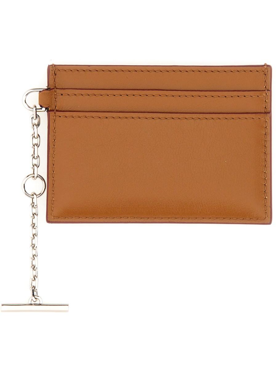 ALEXANDER McQUEEN PORTACARTE SLING IN PELLE Convenienza