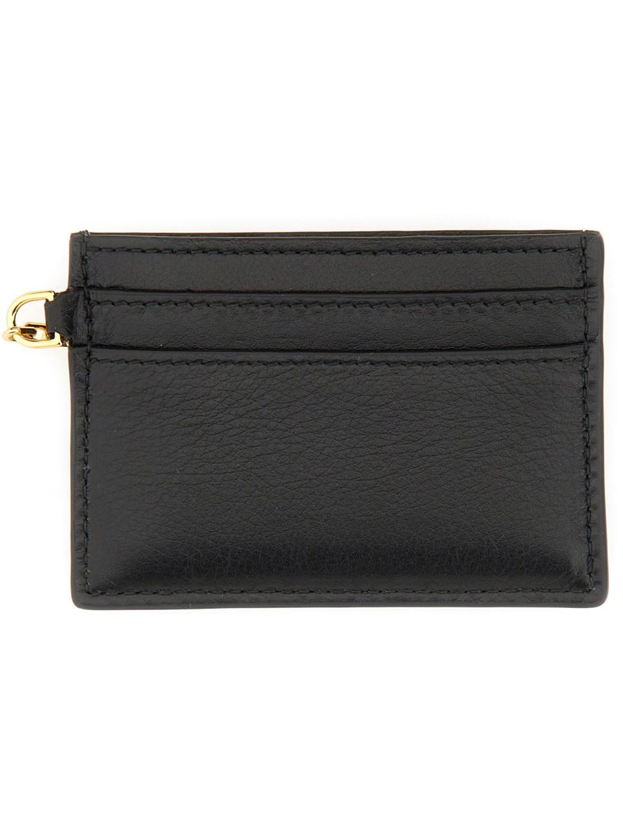 ALEXANDER McQUEEN PORTACARTE SLING IN PELLE Novità
