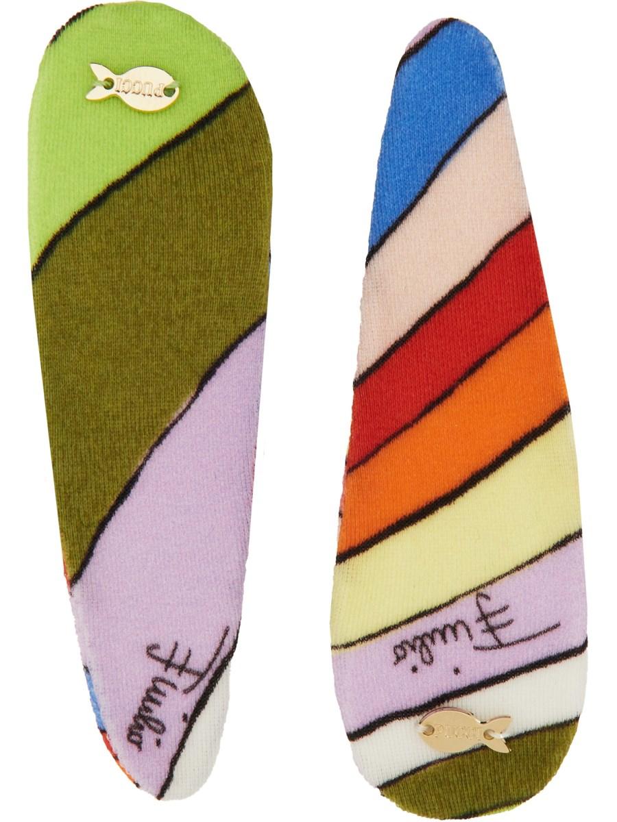 PUCCI FERMAGLIO CON STAMPA IRIDE Presa