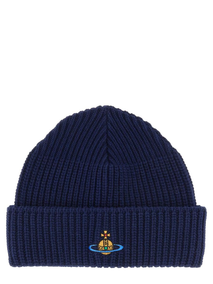 VIVIENNE WESTWOOD CAPPELLO BEANIE IN LANA CON LOGO "ORB" Moda
