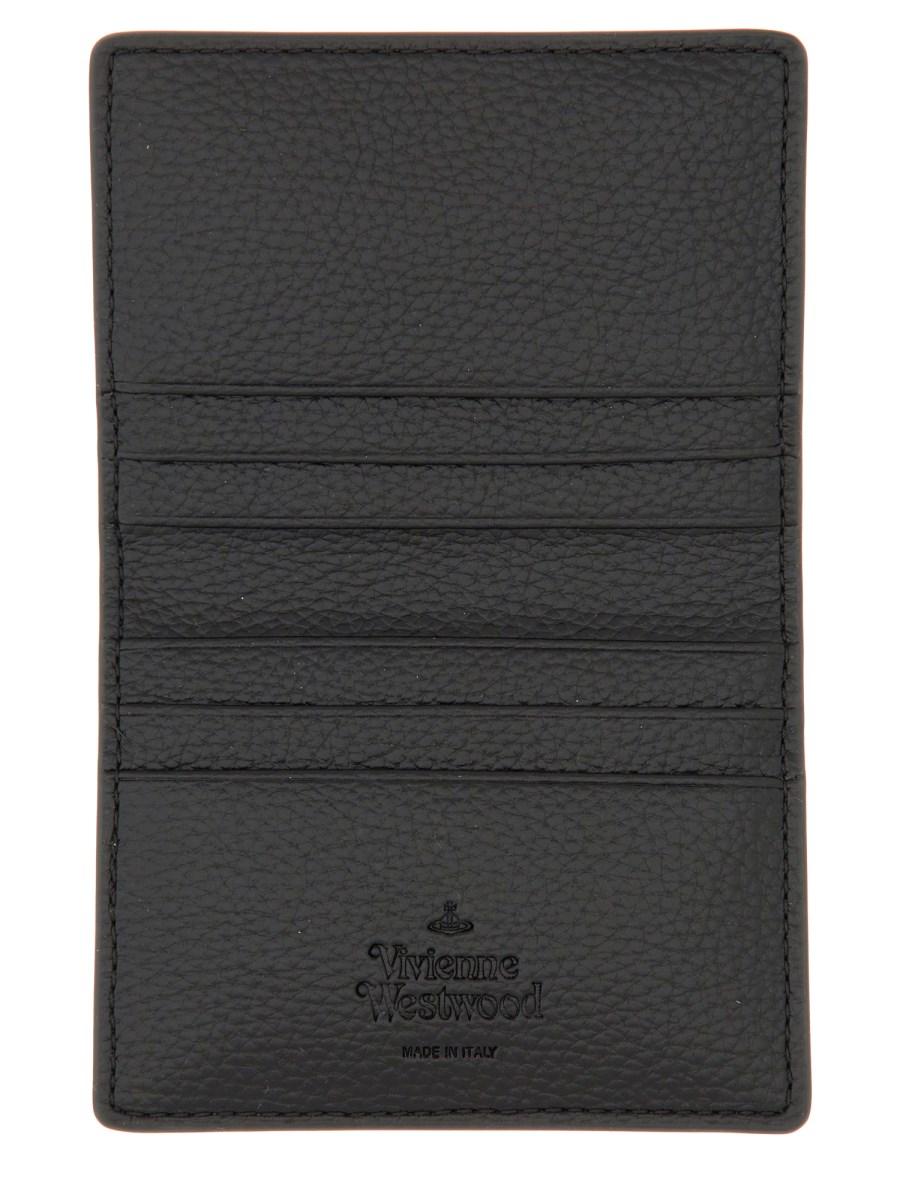 VIVIENNE WESTWOOD PORTACARTE BI-FOLD IN PELLE Sconto di tempo limitato