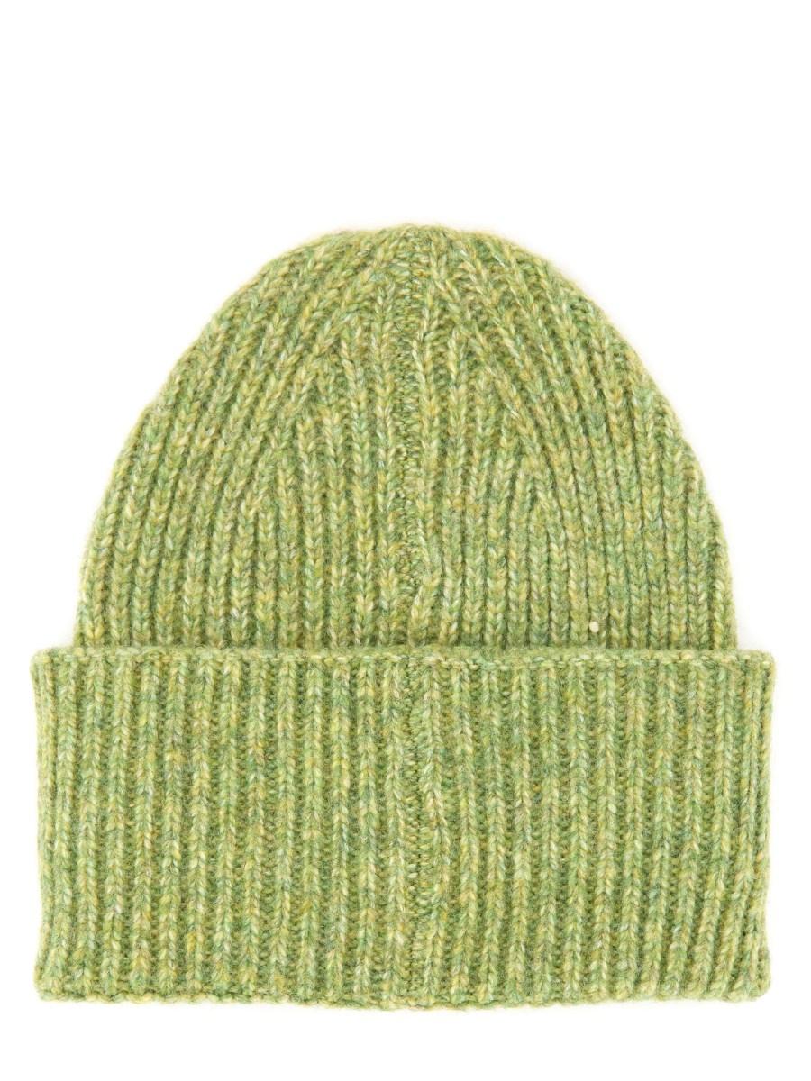 AMISH CAPPELLO BEANIE IN MISTO LANA CON LOGO Latest fashion