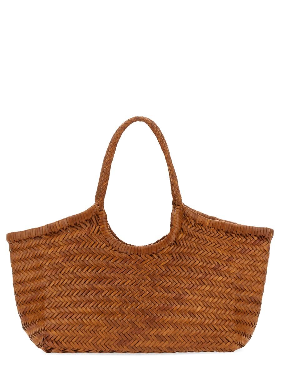 DRAGON DIFFUSION BORSA "NANTUCKET" BIG IN PELLE INTRECCIATA Offerta speciale della fabbrica