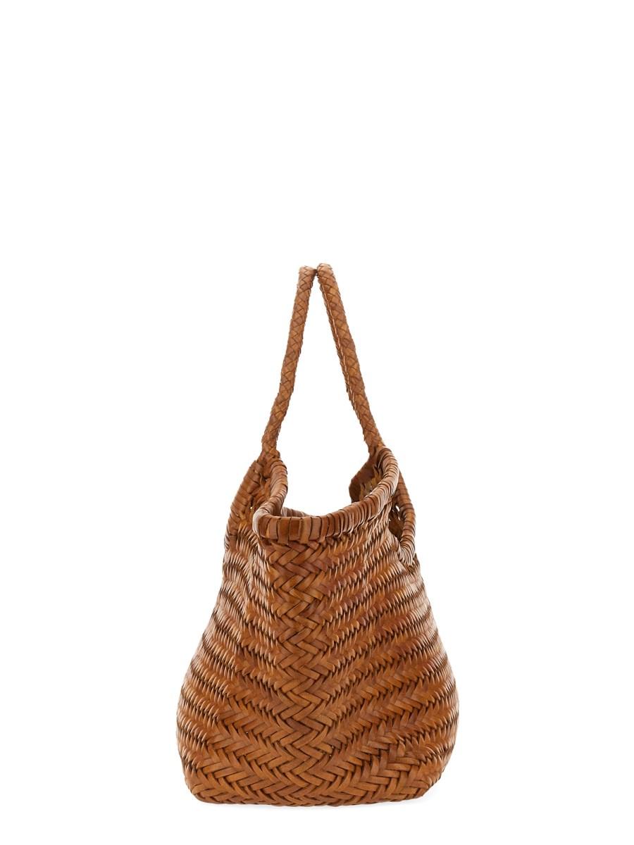 DRAGON DIFFUSION BORSA "NANTUCKET" BIG IN PELLE INTRECCIATA Offerta speciale della fabbrica