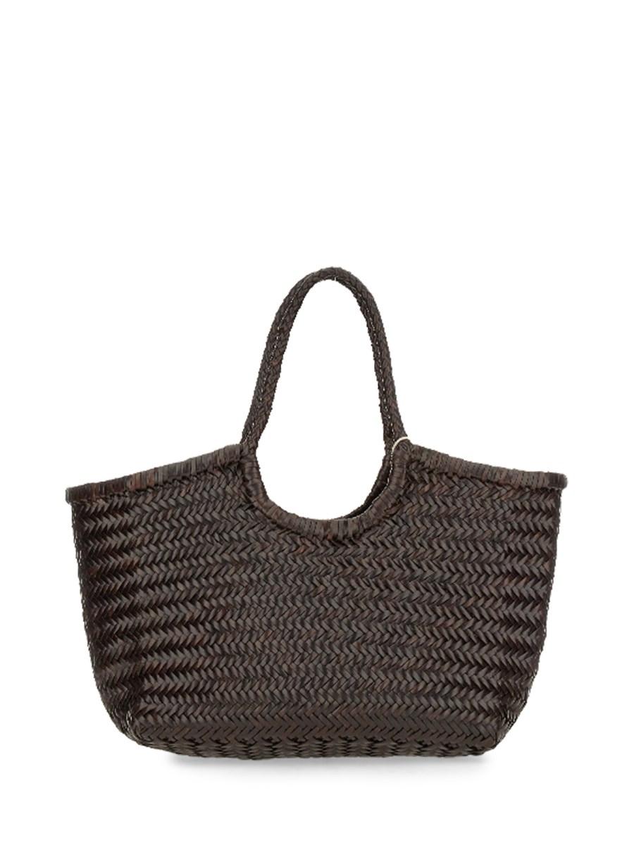 DRAGON DIFFUSION BORSA NANTUCKET BIG IN PELLE INTRECCIATA Solo un giorno rimasto