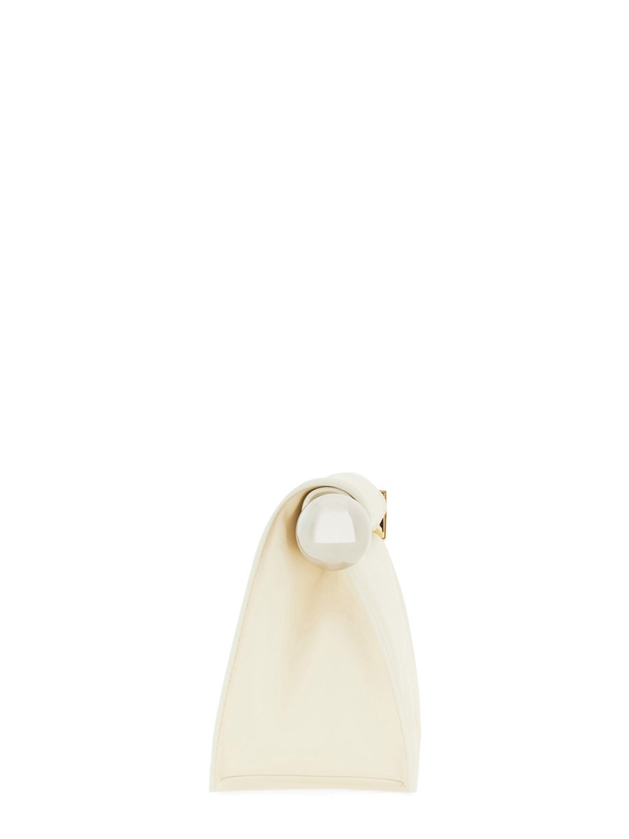 JACQUEMUS POCHETTE "ROND CARRÉ" IN PELLE In Linea