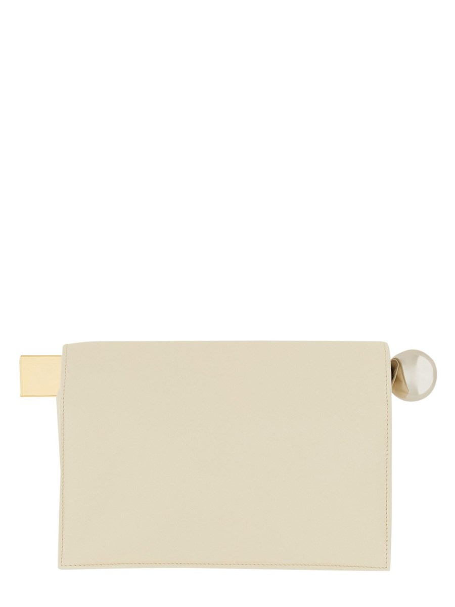 JACQUEMUS POCHETTE "ROND CARRÉ" IN PELLE In Linea