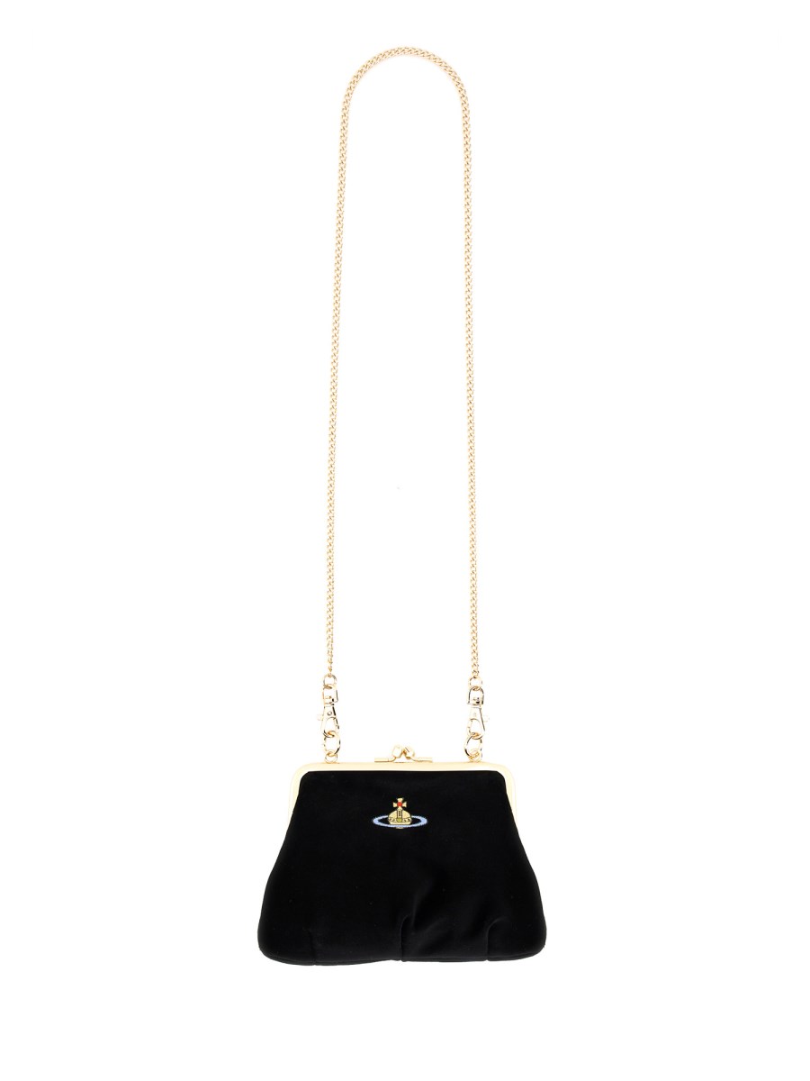 VIVIENNE WESTWOOD BORSA GRANNY FARME IN VELLUTO Shopping Online