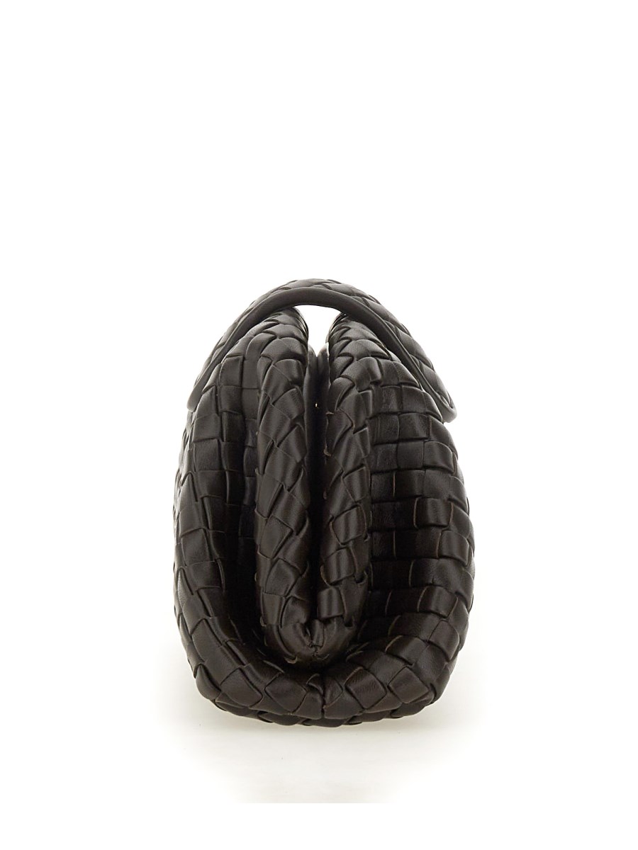 BOTTEGA VENETA CLUTCH MINI LAUREN 1980 CON CATENA IN PELLE CON MOTIVO INTRECCIATO Convenienza