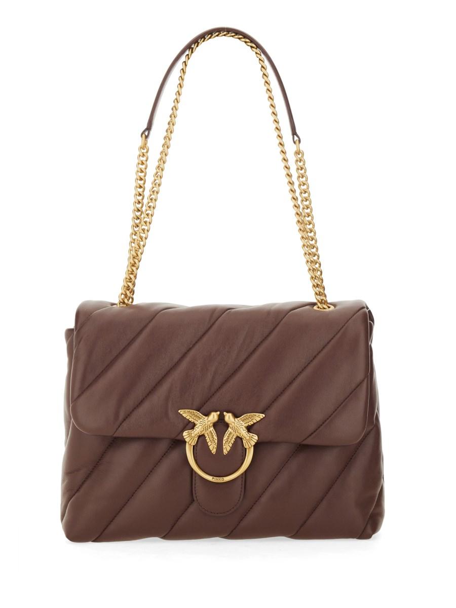 PINKO BORSA BIG LOVE IN PELLE PUFF MAXI QUILT Novità