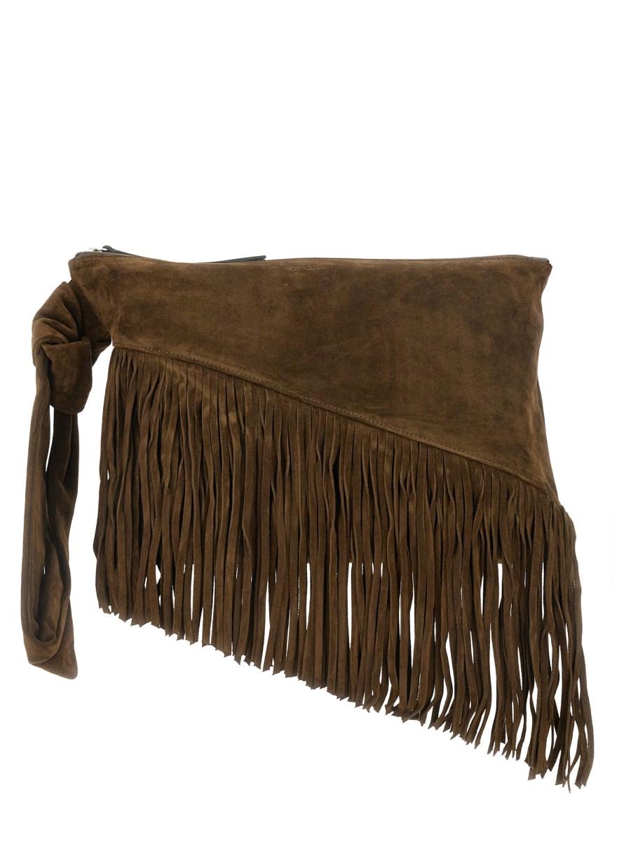 ISABEL MARANT POCHETTE FARO IN PELLE Economico