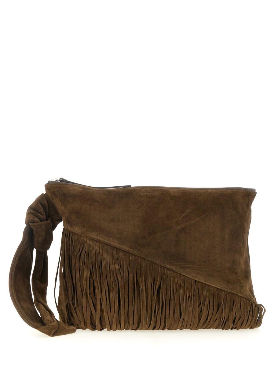 ISABEL MARANT POCHETTE FARO IN PELLE Economico