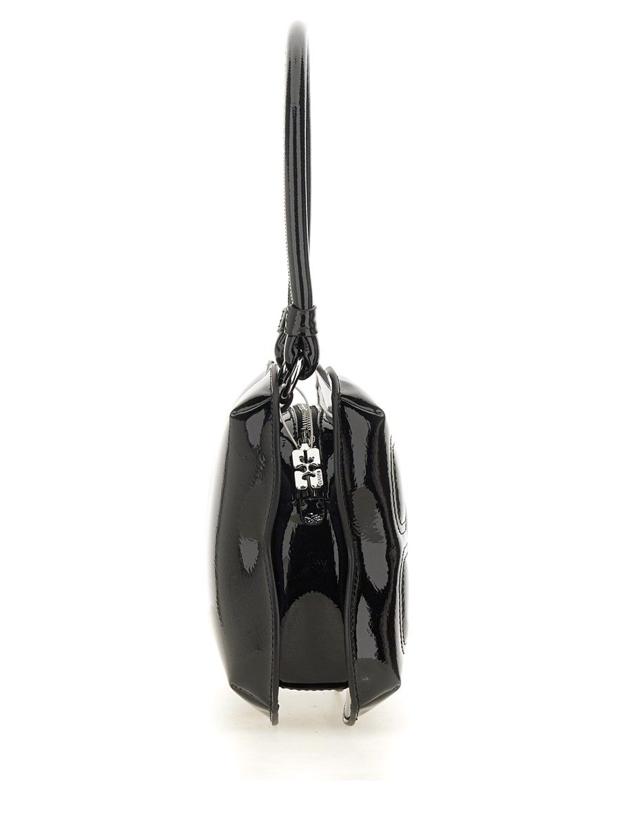 GANNI BORSA A MANO "BUTTERFLY" IN VERNICE CON TRACOLLA Vendite Flash