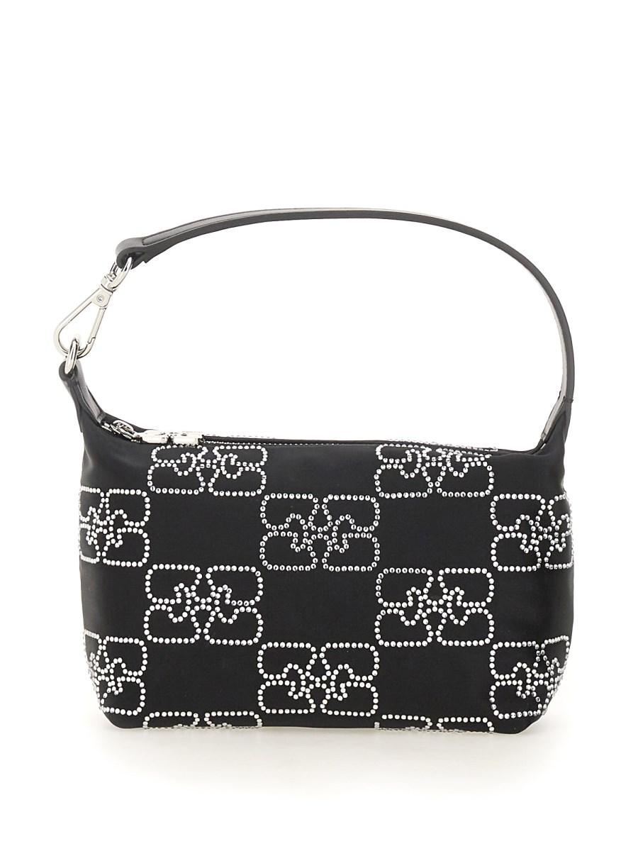 GANNI BORSA "BUTTERFLY" SMALL IN SATIN SPARKLE Negozio