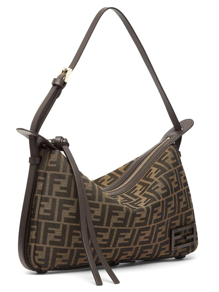 FENDI BORSA "SIMPLY" FENDI MEDIUM IN TESSUTO JACQUARD FF Spedizione gratuita
