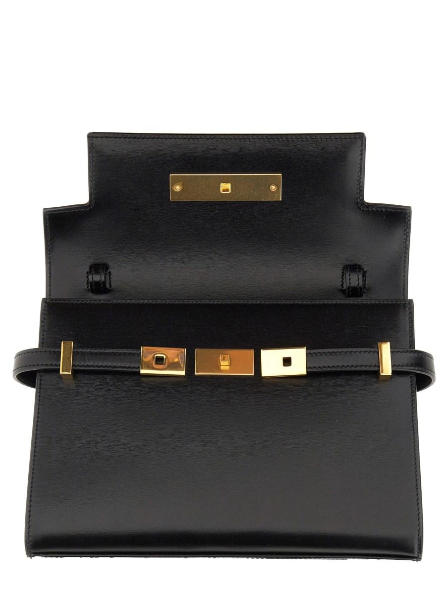 SAINT LAURENT BORSA MANHATTAN SMALL IN PELLE Prezzo di fabbrica