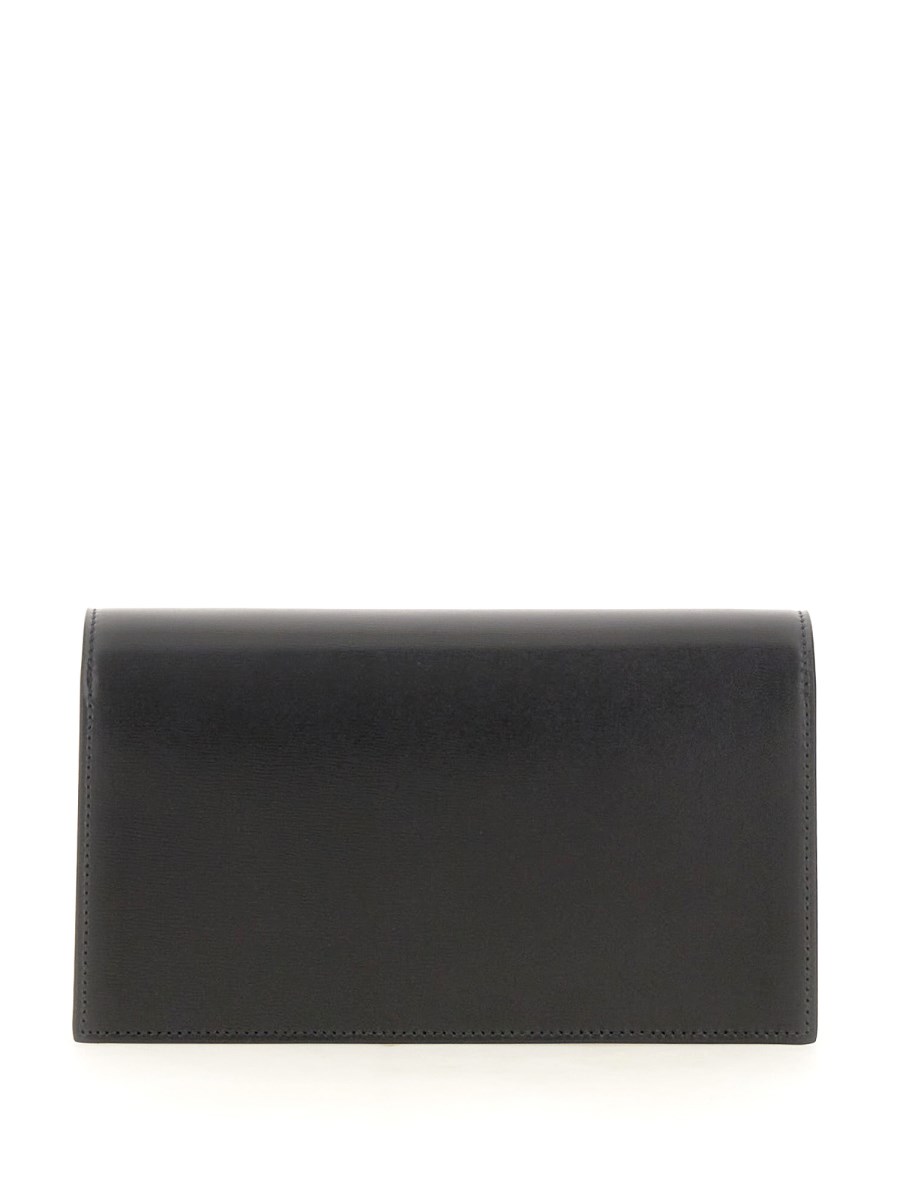 FERRAGAMO MINI BAG DOPPIO GANCINI IN PELLE Comprare a buon mercato