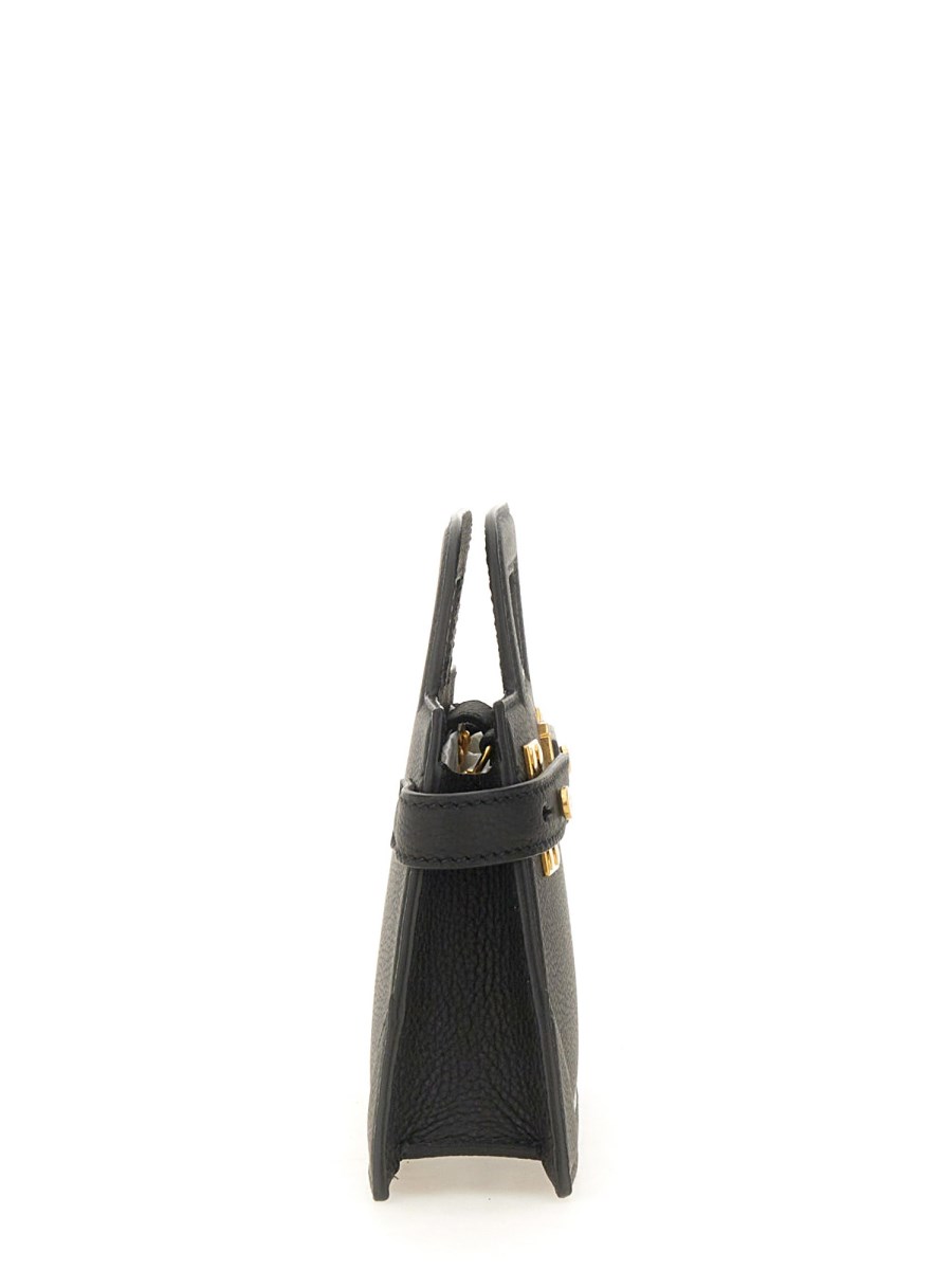 BALMAIN BORSA B-BUZZ PICCOLA IN PELLE GRANULATA Shopping online