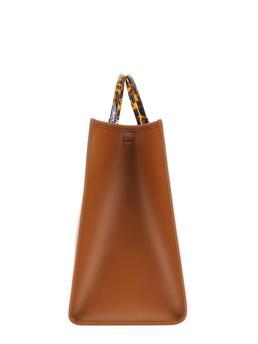 FENDI BORSA SHOPPER SUNSHINE MEDIUM IN PELLE CON STAMPA LOGO Vendite stagionali