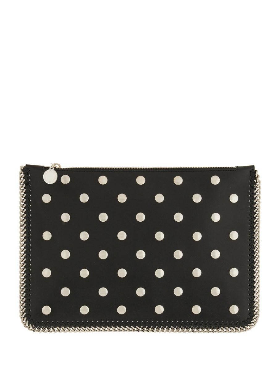 STELLA McCARTNEY POCHETTE "FALABELLA" IN ALTER MAT CON ZIP E BORCHIE Offerta natalizia