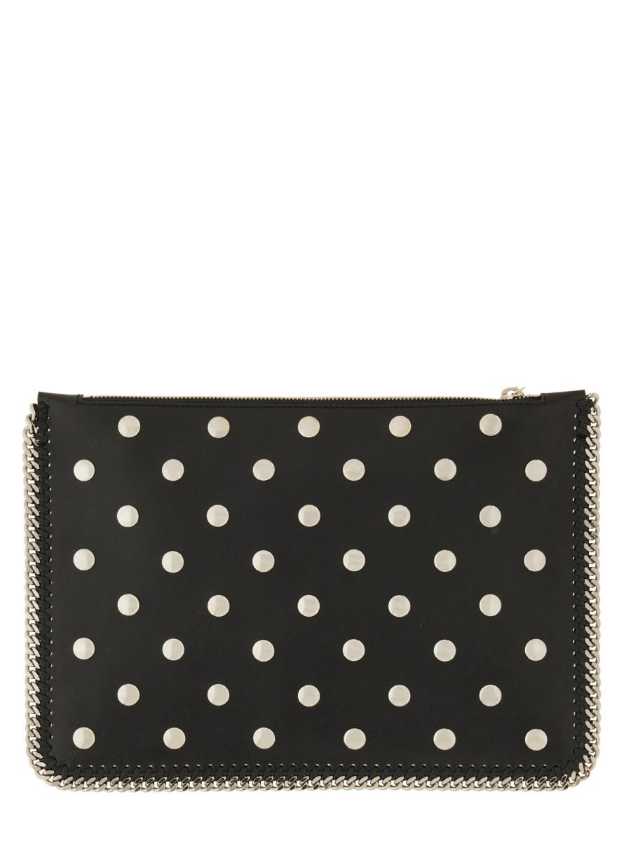 STELLA McCARTNEY POCHETTE "FALABELLA" IN ALTER MAT CON ZIP E BORCHIE Offerta natalizia