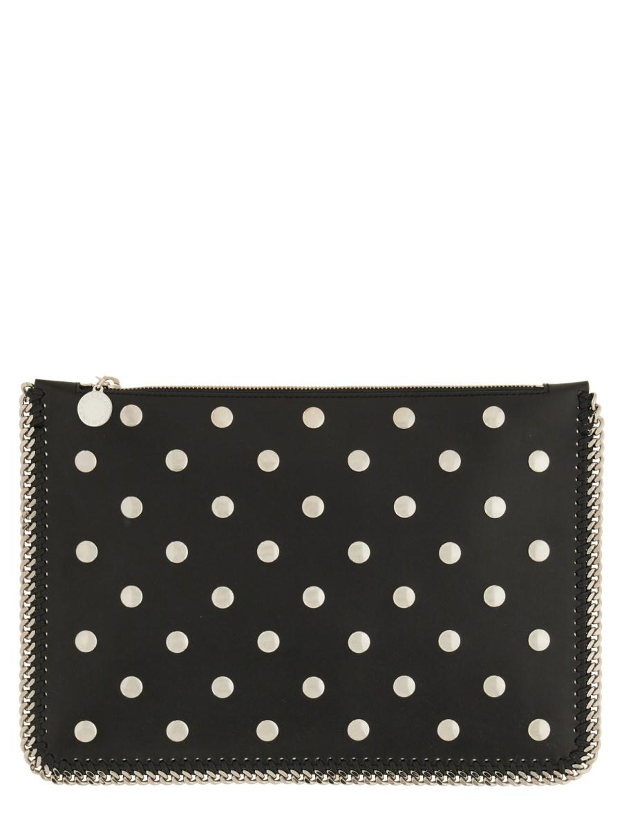 STELLA McCARTNEY POCHETTE "FALABELLA" IN ALTER MAT CON ZIP E BORCHIE Offerta natalizia