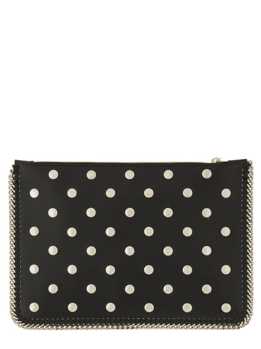 STELLA McCARTNEY POCHETTE "FALABELLA" IN ALTER MAT CON ZIP E BORCHIE Offerta natalizia