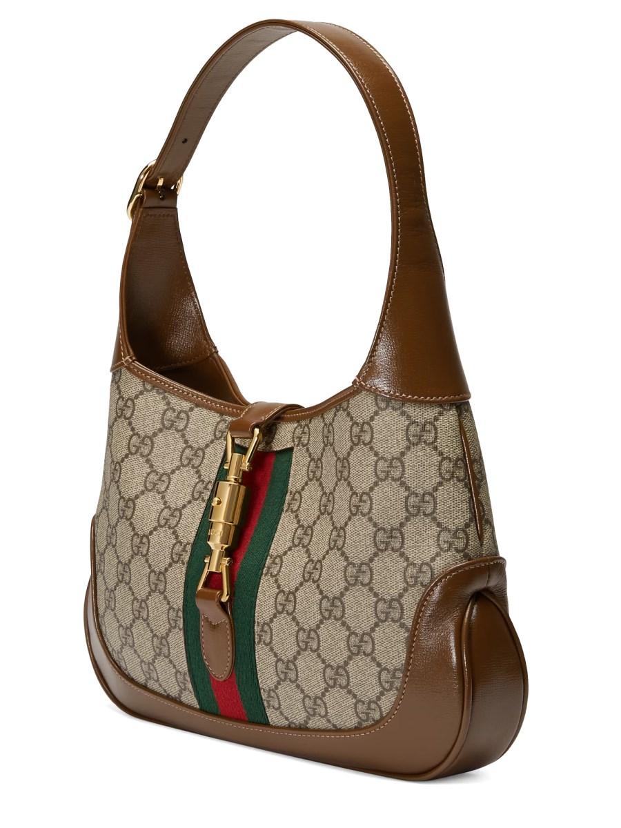 GUCCI BORSA A SPALLA JACKIE 1961 SMALL IN TESSUTO GG SUPREME Ritorno libero
