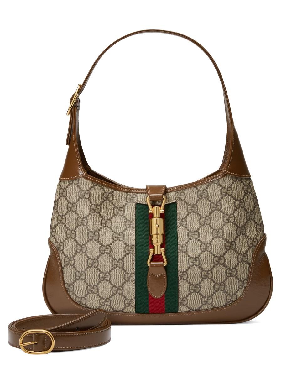 GUCCI BORSA A SPALLA JACKIE 1961 SMALL IN TESSUTO GG SUPREME Ritorno libero