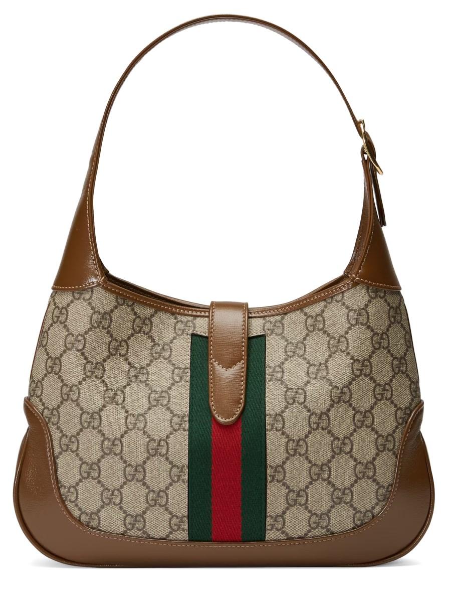 GUCCI BORSA A SPALLA JACKIE 1961 SMALL IN TESSUTO GG SUPREME Ritorno libero