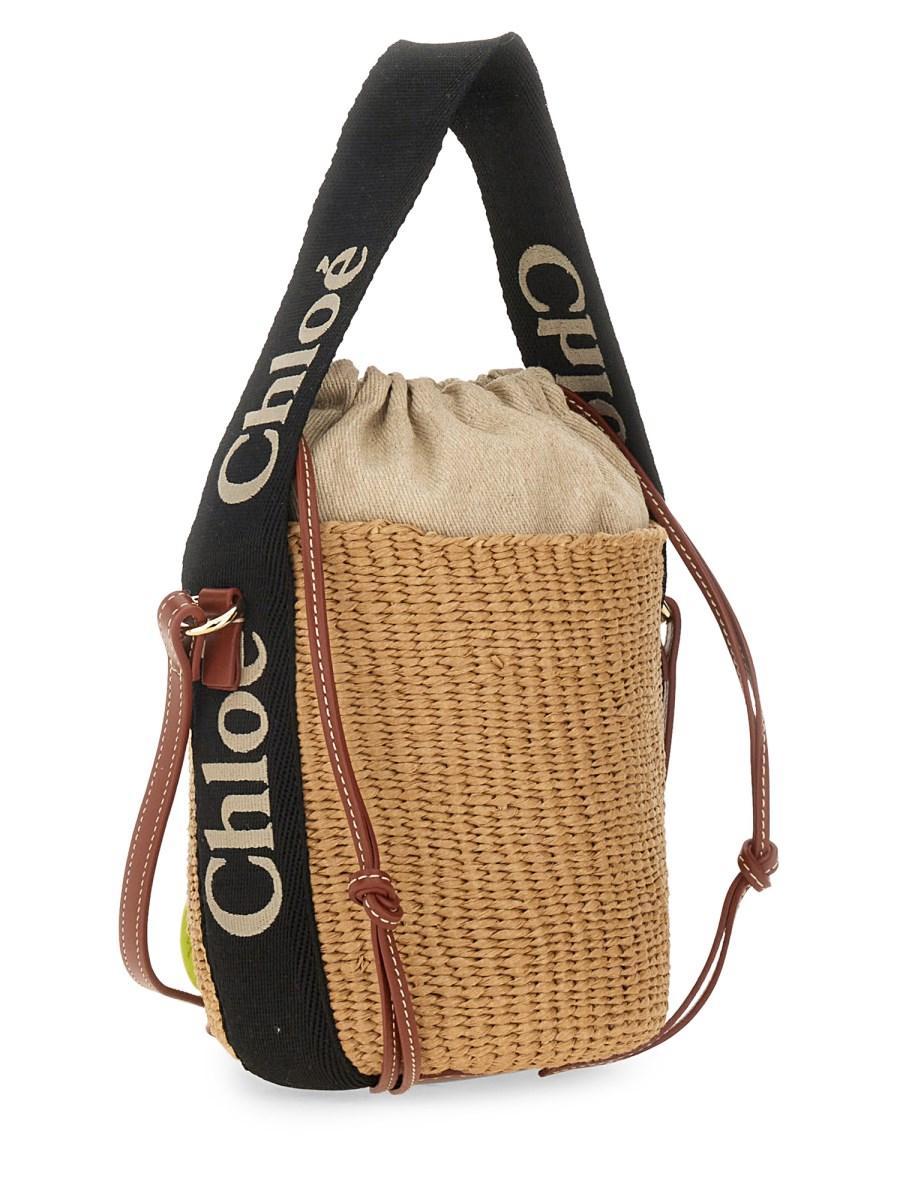 CHLOE&#39; BORSA A SECCHIELLO WOODY SMALL Italy