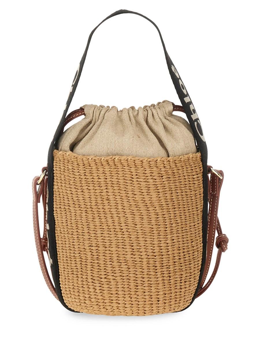 CHLOE&#39; BORSA A SECCHIELLO WOODY SMALL Italy