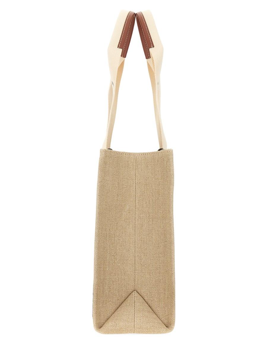 CHLOE&#39; BORSA TOTE WOODY IN LINO Negozi Online