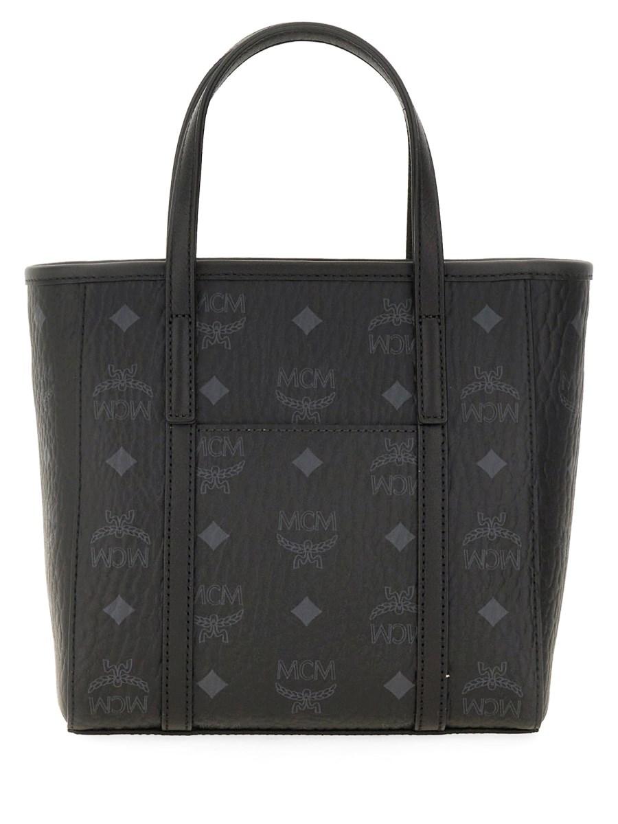 MCM BORSA SHOPPER TONI MINI IN VISETOS CON TOP-ZIP Affare Del Giorno