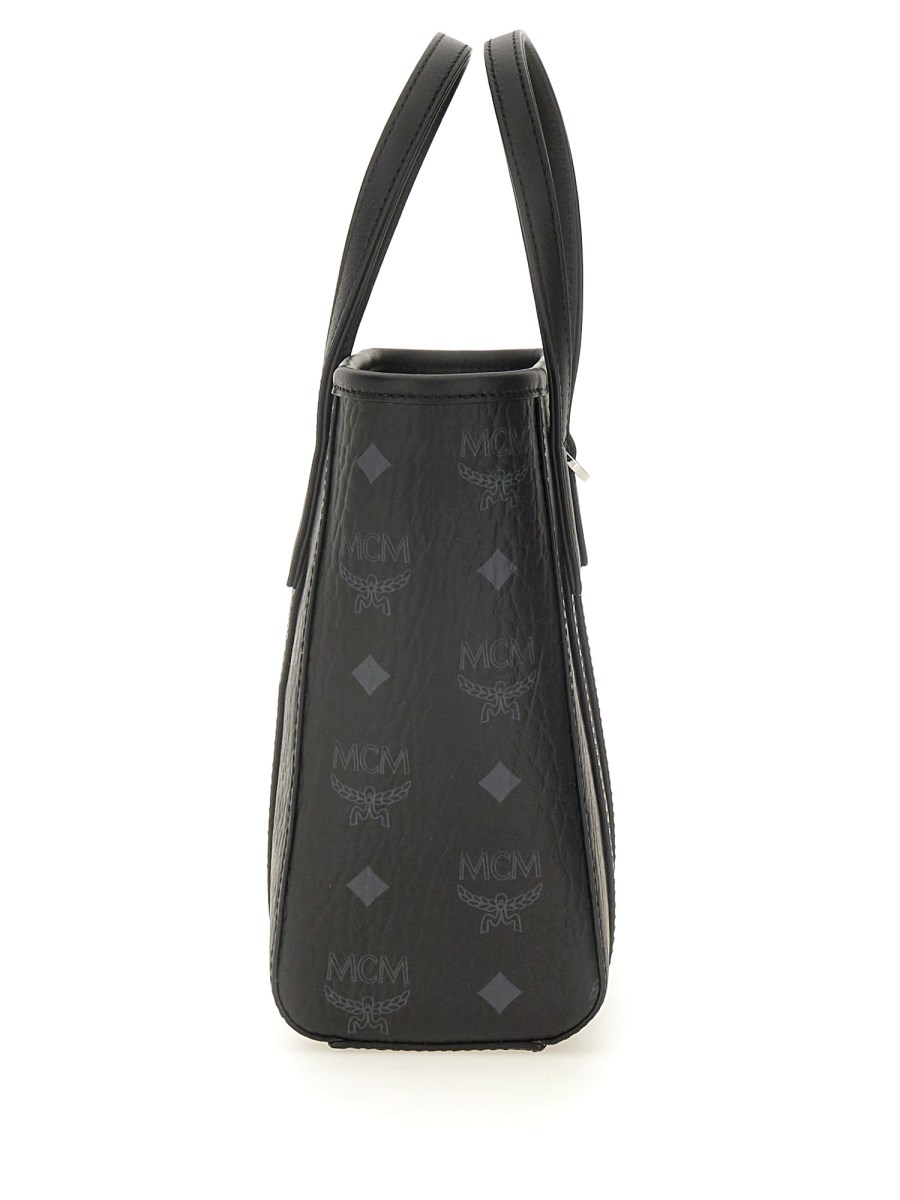 MCM BORSA SHOPPER TONI MINI IN VISETOS CON TOP-ZIP Affare Del Giorno