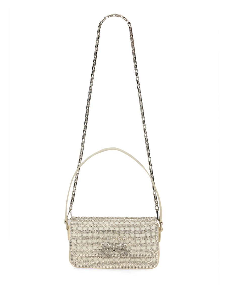 SELF-PORTRAIT BORSA BAGUETTE CRYSTAL Prezzo Ridotto