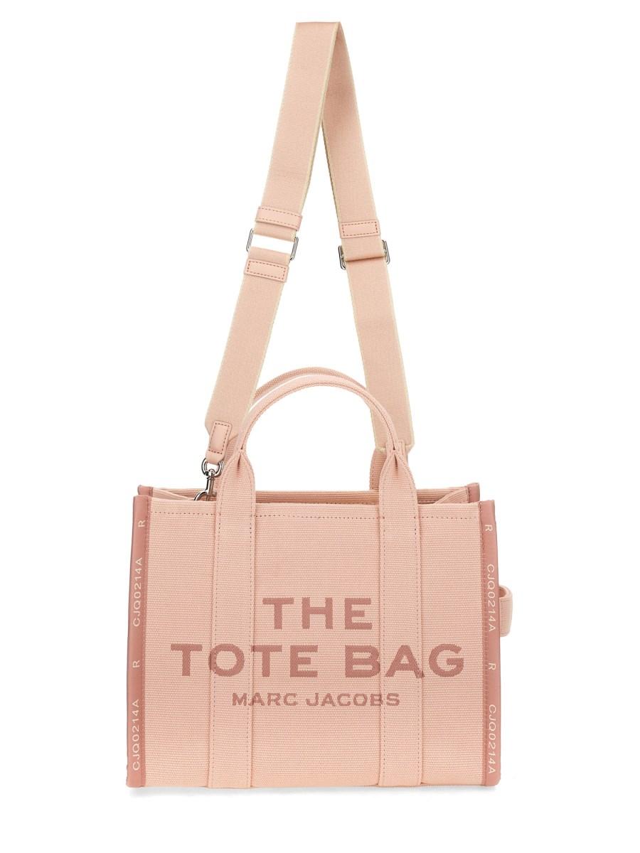 MARC JACOBS BORSA THE TOTE MEDIUM IN TELA CON LOGO JACQUARD Saldi