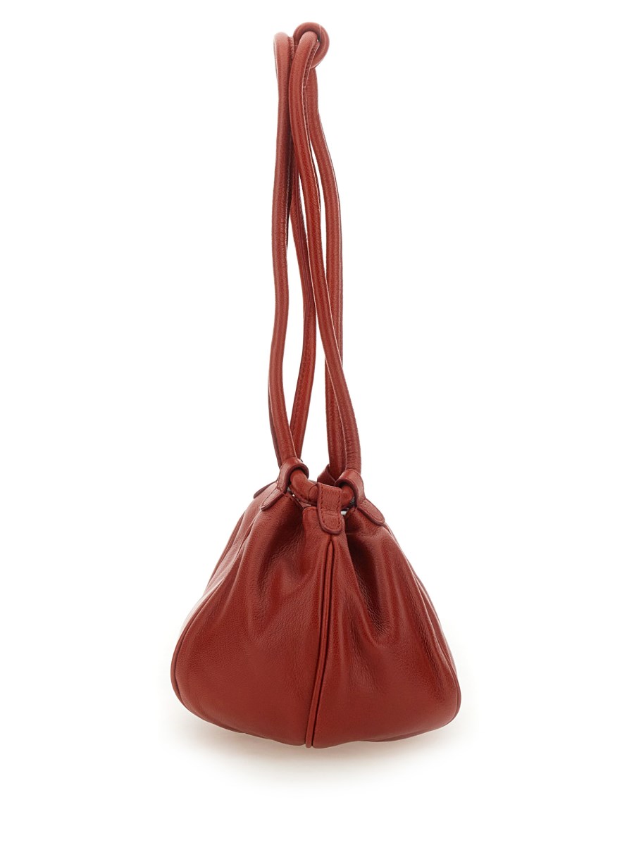 HEREU BORSA GLOBUL MINI SUPPLE SHINY IN PELLE Vendite stagionali