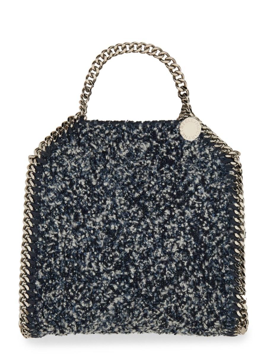 STELLA McCARTNEY BORSA FALABELLA TINY IN TWEED ECO DENIM Offerta Pasqua