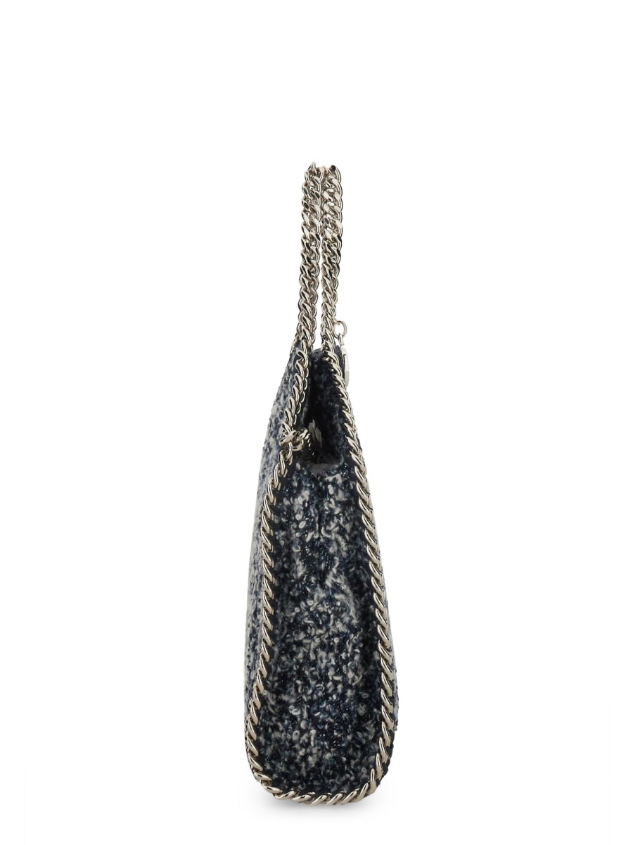 STELLA McCARTNEY BORSA FALABELLA TINY IN TWEED ECO DENIM Offerta Pasqua