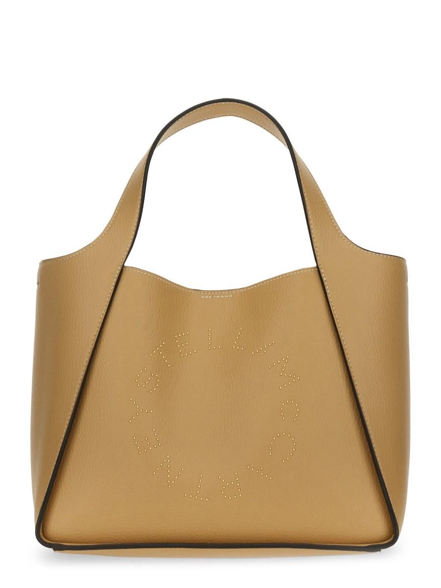 STELLA McCARTNEY BORSA A TRACOLLA CON LOGO IN ALTER NAPPA Offerta per la Festa della Mamma