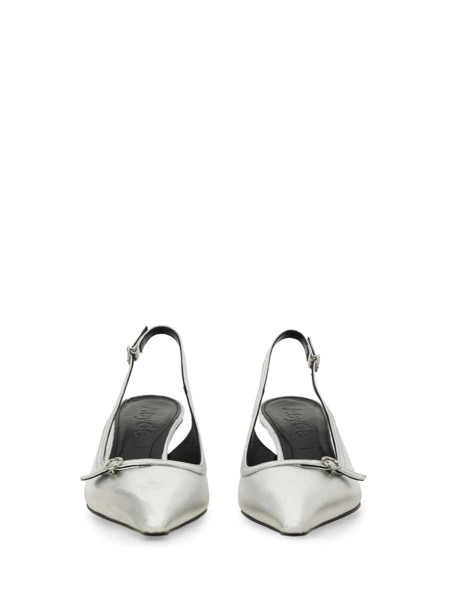 AEYDE SLINGBACK SABA IN NAPPA LAMINATA Latest fashion