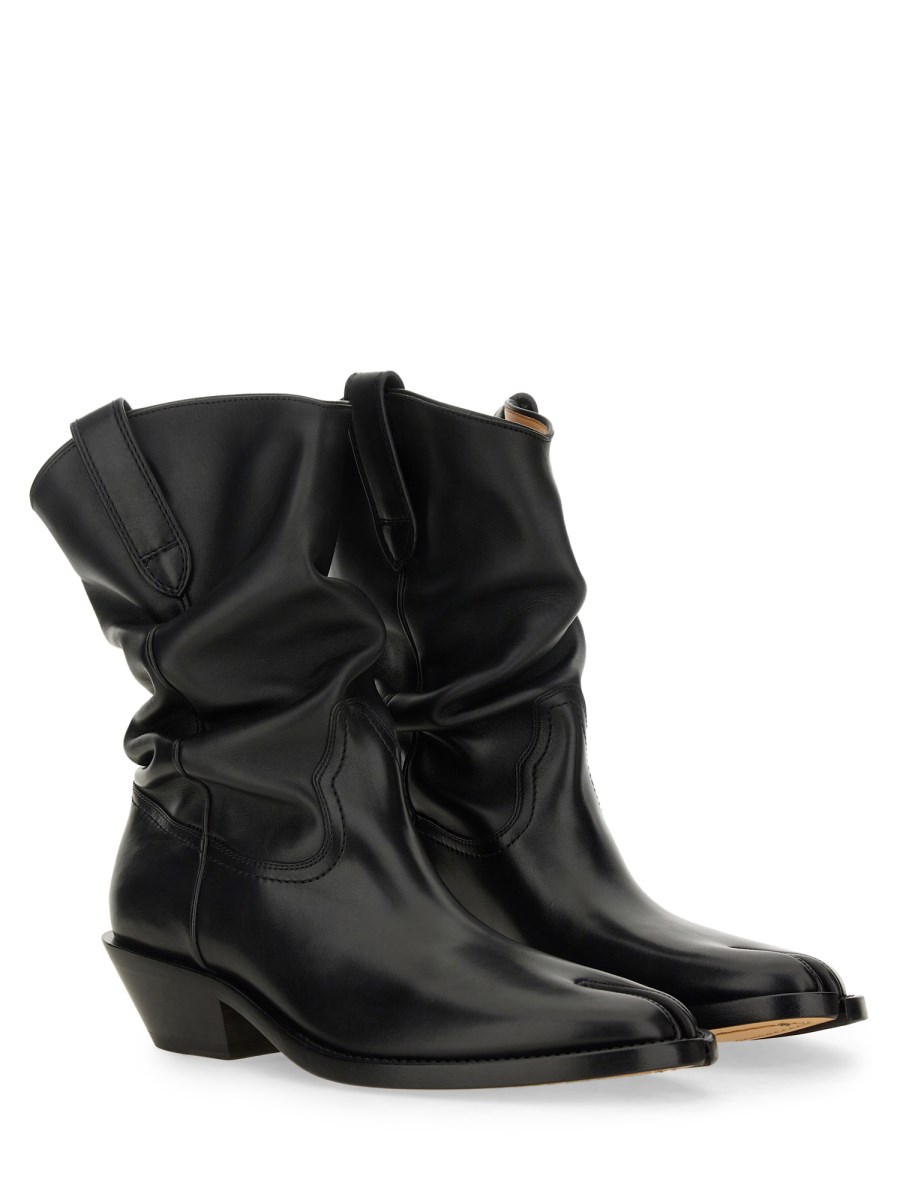 MAISON MARGIELA STIVALE TEXANO TABI IN PELLE Liquidazione
