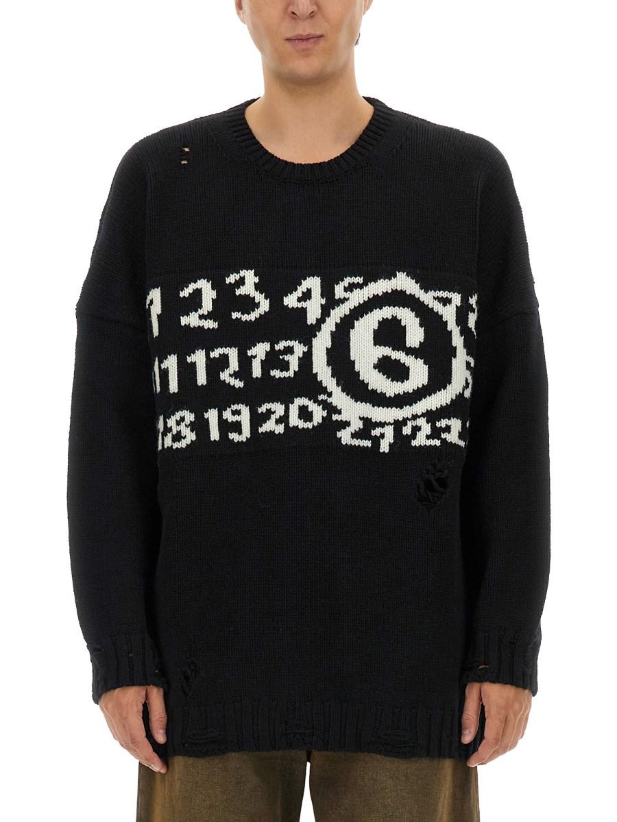MM6 MAISON MARGIELA MAGLIA NUMERIC Ritorno libero