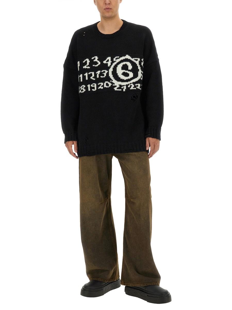 MM6 MAISON MARGIELA MAGLIA NUMERIC Ritorno libero